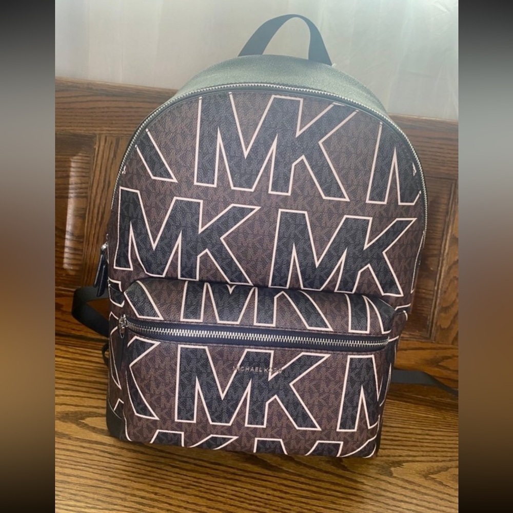 Michael Kors Cooper Large Graphic Logo Backpack Bag - Picture 1 of 10